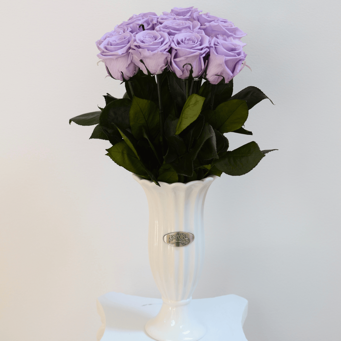 The Aurora Ceramic Vase with Forever Rose Bouquet