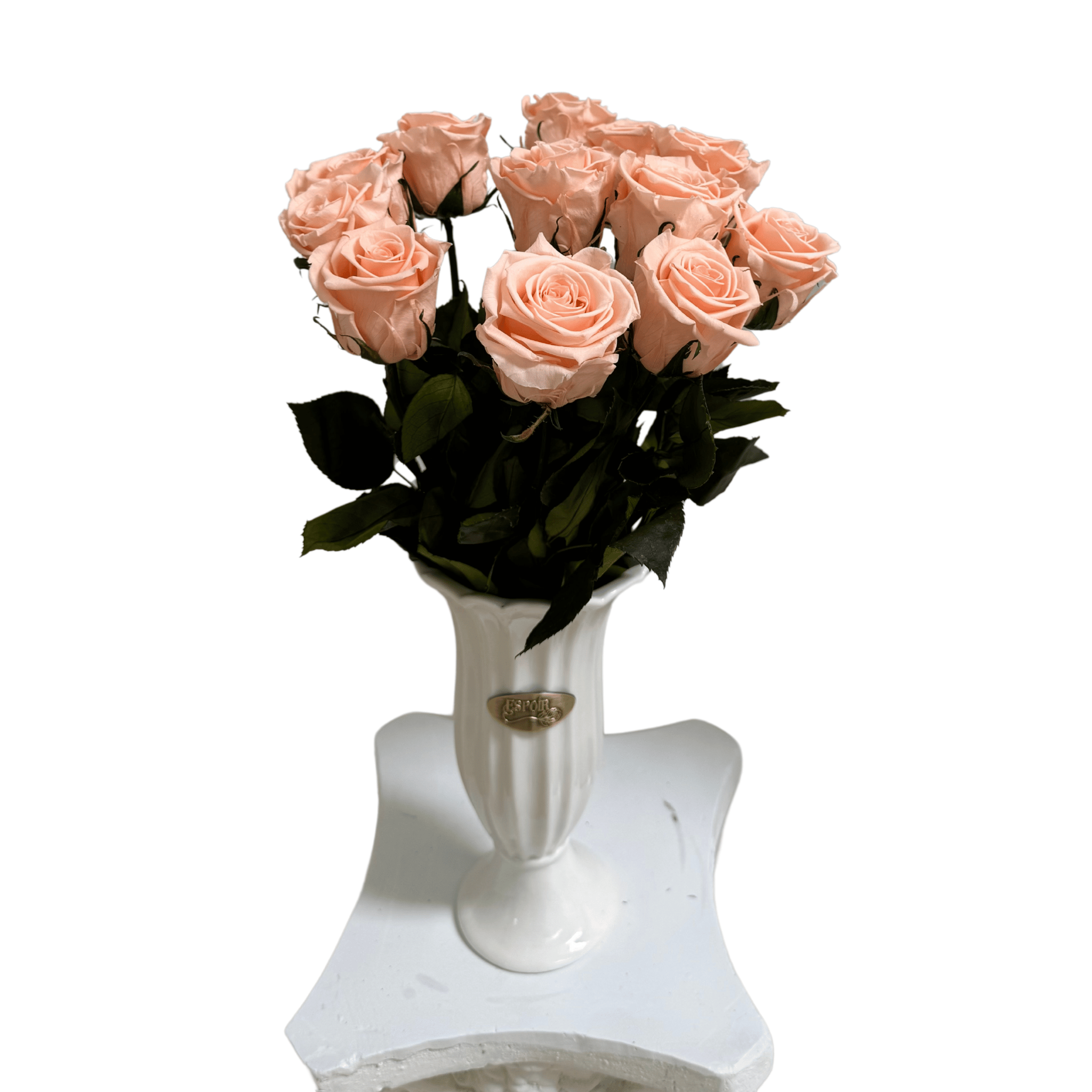 The Aurora Ceramic Vase with Forever Rose Bouquet