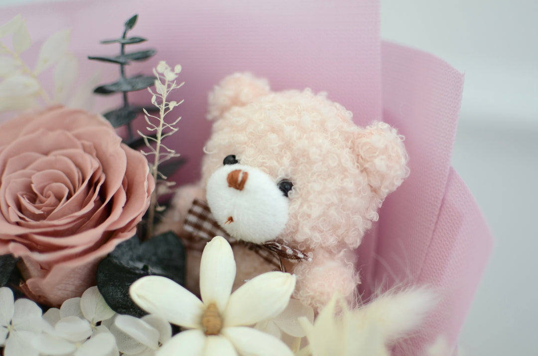 Blush Teddy Love Bouquet