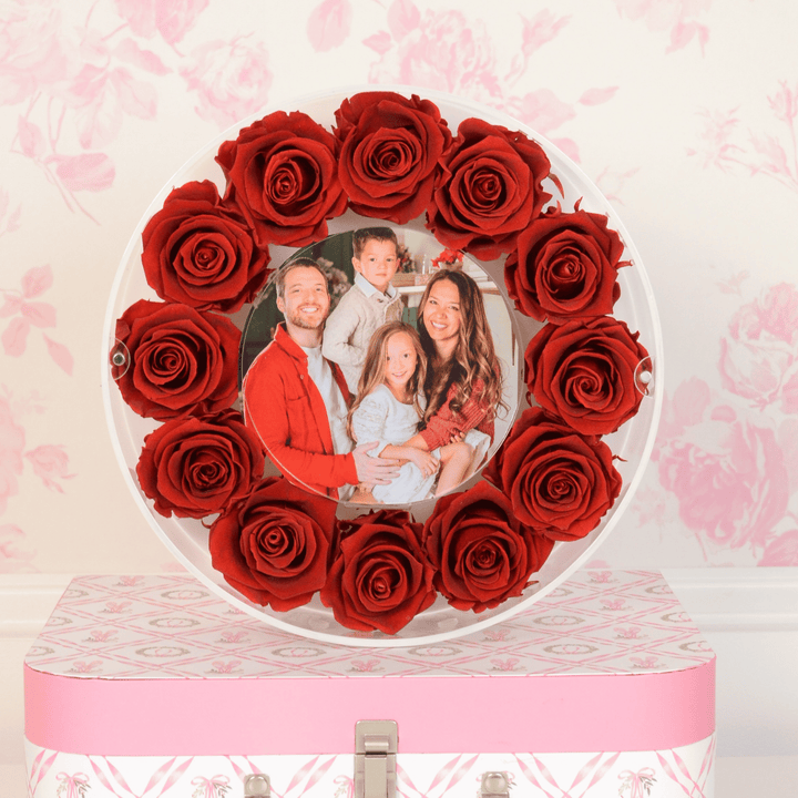 Halo Signature Preserved Rose Frame