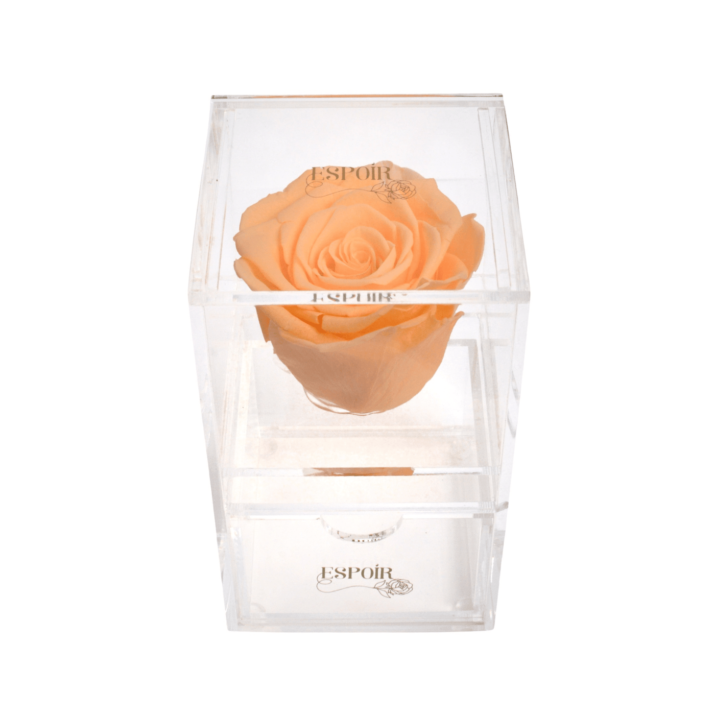 Pumpkin Spice Single Rose Jewelry Box